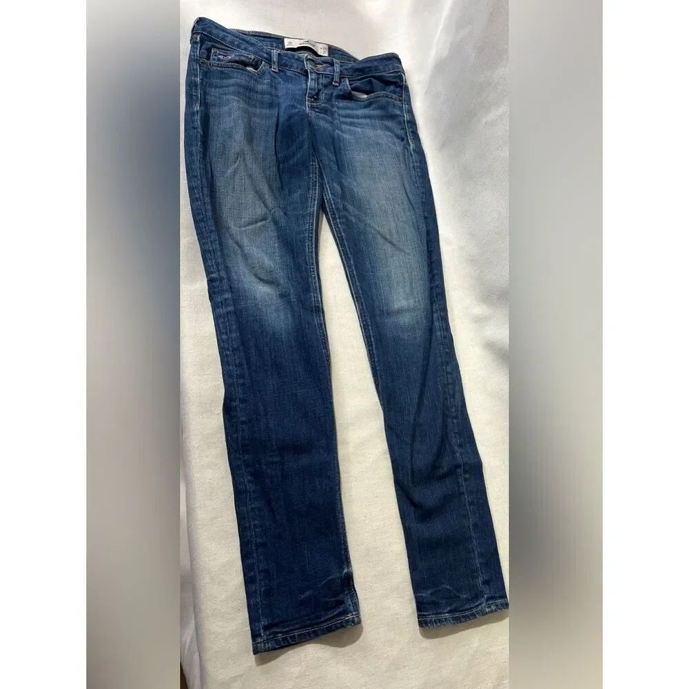Hollister Vintage Y2K Skinny Bootcut Jeans size 3R W26 L31 Dark Wash